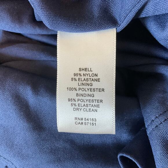 Eliza J Sequined Sleeveless Midi Sheath Cocktail Dress Blue Size 8 Round Neck - Picture 9 of 12